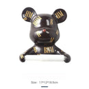GobekUsa Bear Resin Paper Towel Holder: Nordic Animal Hanging Tissue Box Rack for Modern Wall Decor