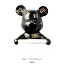 GobekUsa Bear Resin Paper Towel Holder: Nordic Animal Hanging Tissue Box Rack for Modern Wall Decor