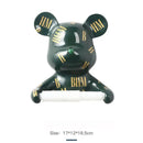 GobekUsa Bear Resin Paper Towel Holder: Nordic Animal Hanging Tissue Box Rack for Modern Wall Decor