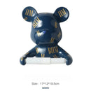GobekUsa Bear Resin Paper Towel Holder: Nordic Animal Hanging Tissue Box Rack for Modern Wall Decor