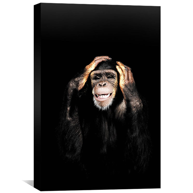 Dark Monkey Hear No Evil Canvas