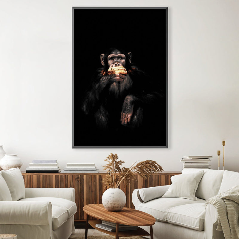 Dark Monkey Speak No Evil Canvas