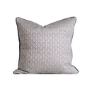 GobekUsa Dark Orange Geometric Petals Leather Patched Lumbar Pillow Cover Luxury Case
