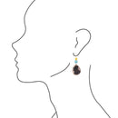 Dark Shell Turquoise Earrings