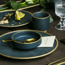 GobekUsa Ceramic Western Dinnerware Set - Eco-Friendly Porcelain Plates, Bowls, and Cutlery