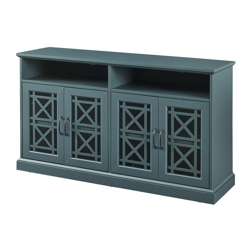 Dark Teal TV Stand  Buffet Sideboard Console Table