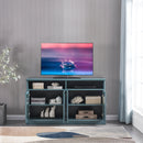 Dark Teal TV Stand  Buffet Sideboard Console Table