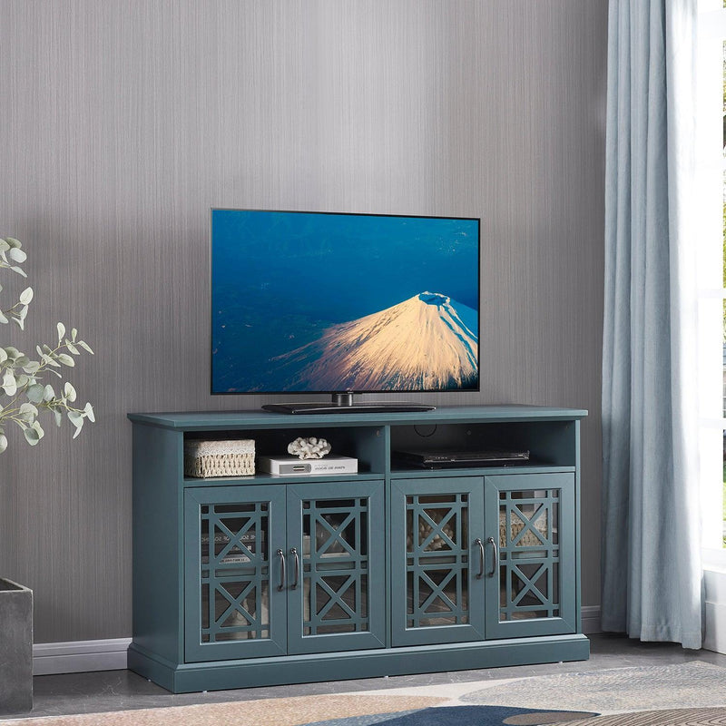 Dark Teal TV Stand  Buffet Sideboard Console Table