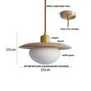 GobekUsa Glass LED Pendant Lamp Copper Socket for Dining Living Room Decor
