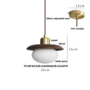 GobekUsa Glass LED Pendant Lamp Copper Socket for Dining Living Room Decor