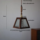 GobekUsa Glass LED Pendant Lamp Copper Socket for Dining Living Room Decor