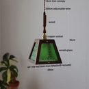 GobekUsa Glass LED Pendant Lamp Copper Socket for Dining Living Room Decor
