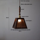 GobekUsa Glass LED Pendant Lamp Copper Socket for Dining Living Room Decor