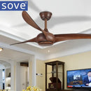 GobekUsa 52" LED Village Ceiling Fan with Lights & Remote Control