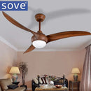 GobekUsa 52" LED Village Ceiling Fan with Lights & Remote Control