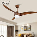 GobekUsa 52" LED Village Ceiling Fan with Lights & Remote Control