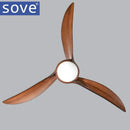 GobekUsa 52" LED Village Ceiling Fan with Lights & Remote Control