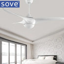 GobekUsa 52" LED Village Ceiling Fan with Lights & Remote Control