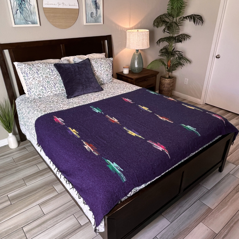 Purple Baja Thunderbird Blanket