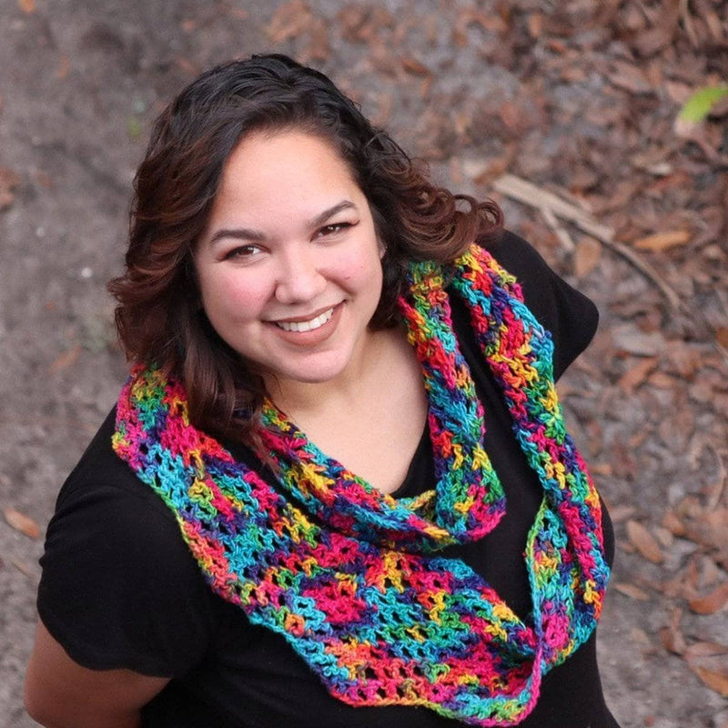 Darn Good Ripple Infinity Scarf Crochet Pattern