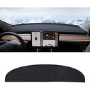 Dashboard Blackout Mat for Model 3/Y Anti-Glare Flannel Dash Cover