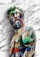 GobekUsa David Graffiti Art Canvas Print for Room Decor