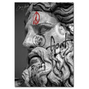GobekUsa David Graffiti Art Canvas Print for Room Decor
