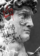 GobekUsa David Graffiti Art Canvas Print for Room Decor