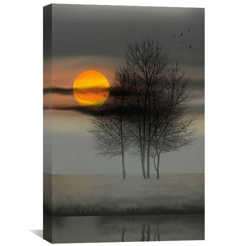 Dawn Over the Branches Canvas