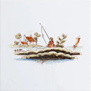 Day Off Glazed Delft Ceramic Tiles 6x6
