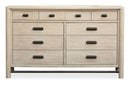 Sunset Cove - Drawer Dresser With Metal Stretchers by Unique Piece Furniture