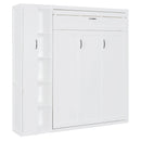 Murphy Wall Bed With Shelves, Wardrobe And LED Lights by HouseOfZazla