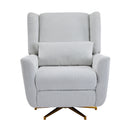Power Recliner Chair Swivel Upholstered 360° Swivel Recliner by HouseOfZazla