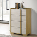 Lincoln - 4 Drawer Chest Of Drawers - Natural by HouseOfZazla