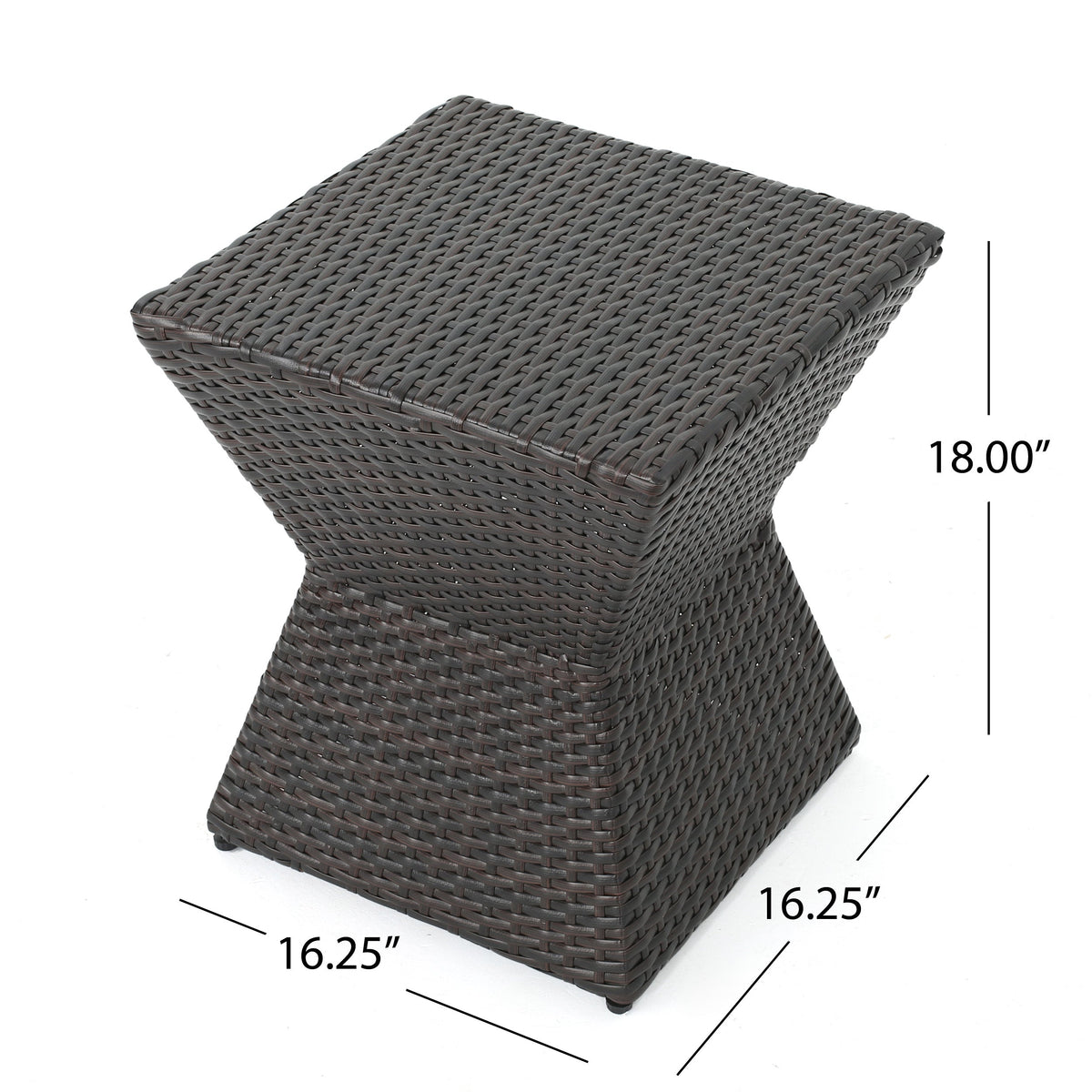 Calhoun 16 Outdoor Wicker End Table, photo 5 of 10