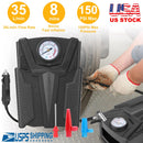 Car Tire Air Pump Portable Air Compressor Pump DC 12V Car Tire Inflator Pump For Bicycle Motorcycle w/ Pointer