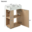 Bathroom Vanity With Sink, Freestanding Wood Grain Cabinet With Storage by Unique Piece Furniture