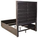 Durango 80-inch Queen Panel Bed Taupe Oak