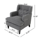 Upholstered Accent Chair Tufted Armchair For Living Room And Bedroom by Unique Piece Furniture