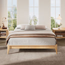 Solid Dry Bamboo Platform Bed Frame, With Slat Support by Unique Piece Furniture