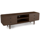 Alexa - TV Stand - Dark Brown / Wood by HouseOfZazla