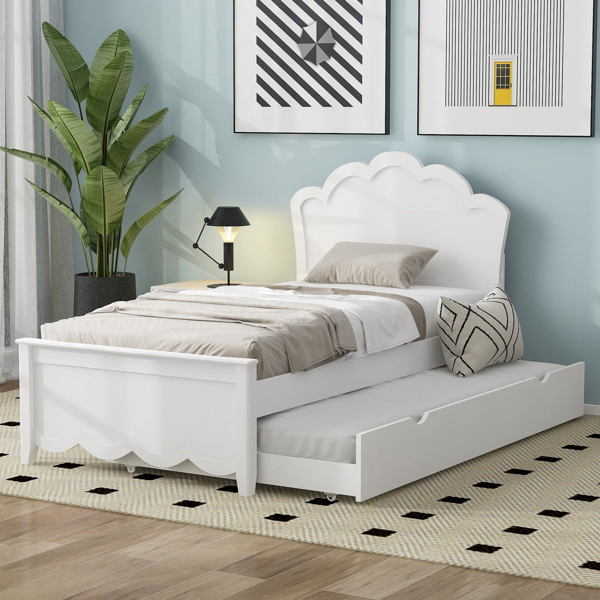 Platform Bed With Headboard And Trundle, photo 10 of 10