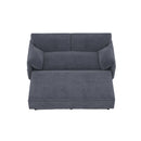 63.8" Queen Pull Out Sofa Bed, 3-in-1 Convertible Sleeper Sofa with Side Storage,Multi-Functional Velvet Loveseat Bed for Living Room,Bedroom,Apartment,Office,Grey