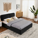 Storage Upholstered Hydraulic Platform Bed With Integrated Headboard by Unique Piece Furniture