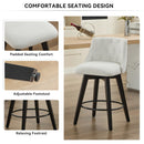 Swivel Bar Stools & Button Tufted Back (Set of 2) by HouseOfZazla
