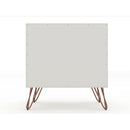 Rockefeller - Nightstand With 2 Drawers - Off White by HouseOfZazla