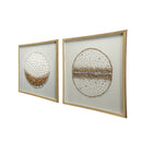 27.6x27.6" Shadow Box Wall Décor Set of 2