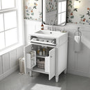 Bathroom Vanity With 2 Doors And Tip Out Drawer, Soft Closing Hinges by Unique Piece Furniture