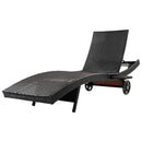 K&K 80'' Patio Wicker Chaise Lounge Chairs Set of 2 by HouseOfZazla