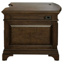 Stigham - 7 Drawer Executive Desk With Lockable File Cabinets - Oak